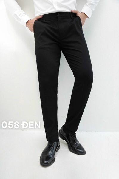  QUẦN KAKI NAM 058 - ĐEN 
