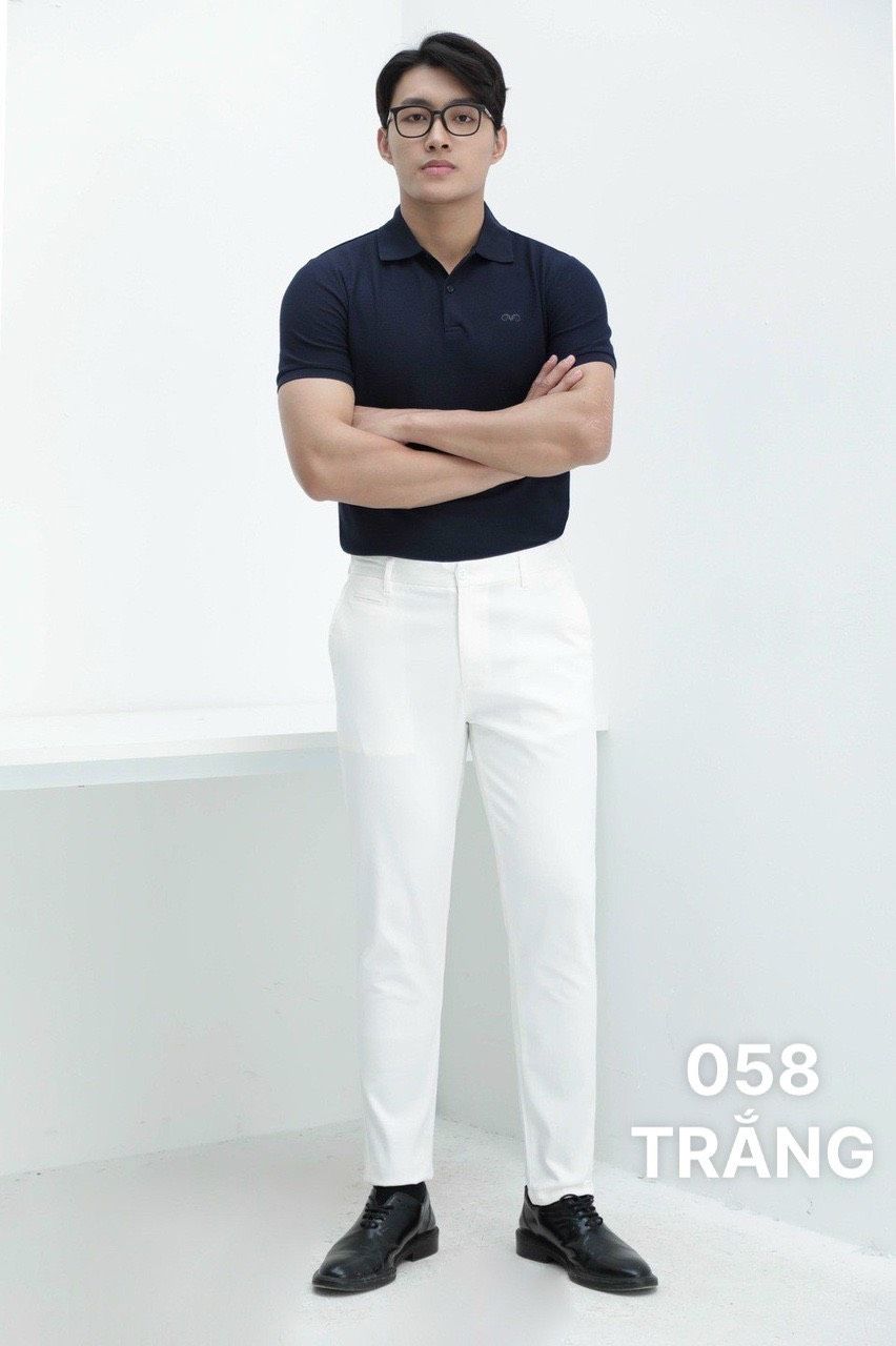  QUẦN KAKI NAM 058 - TRẮNG 
