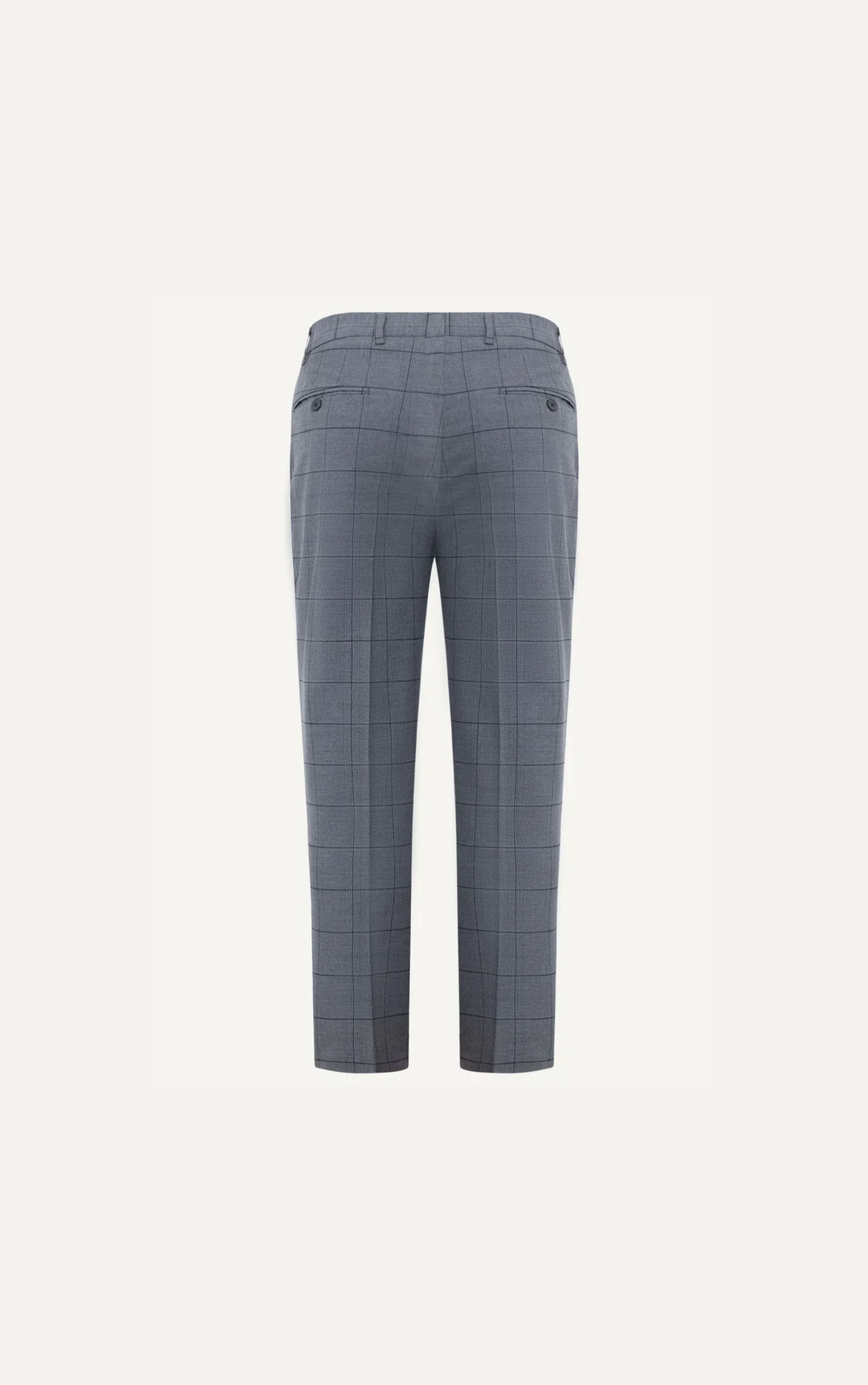  QUẦN TÂY NAM 099-1-SLIM FIT CARO XÁM LỢT 