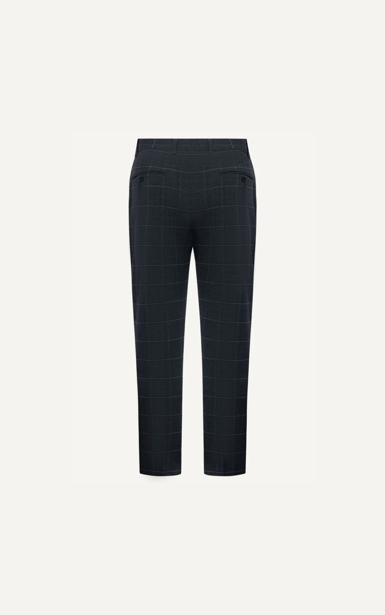  QUẦN TÂY NAM 099-2-SLIM FIT CARO XÁM ĐẬM 