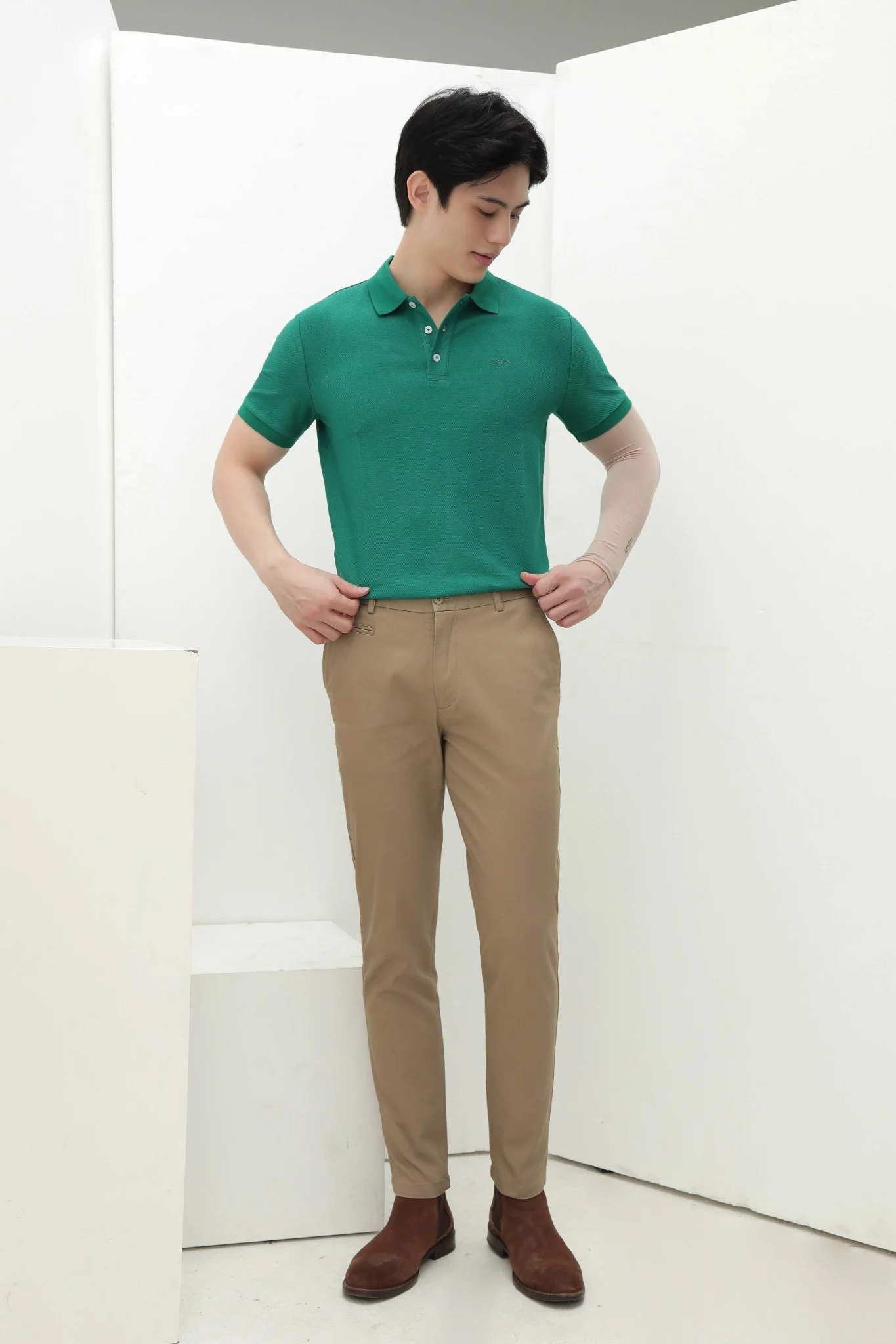  POLO NAM 3302-XANH LÁ 63 