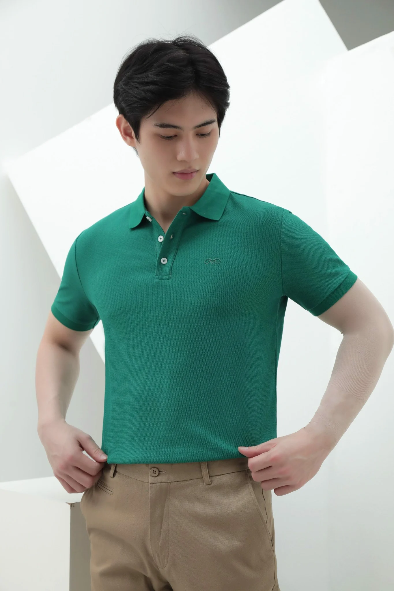  POLO NAM 3302-XANH LÁ 63 