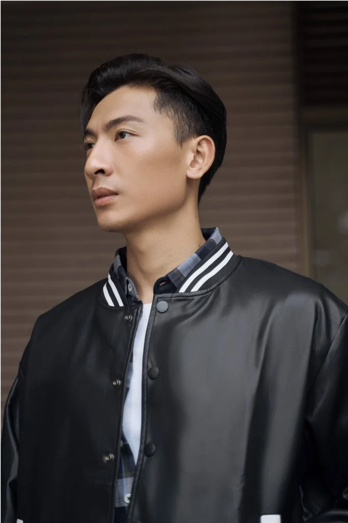  KHOÁC NAM 3814-ĐEN VIỀN TRẮNG 