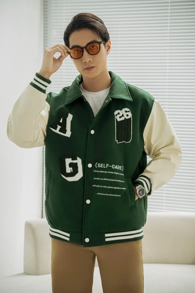  KHOÁC NAM 3816-RÊU TAY KEM 