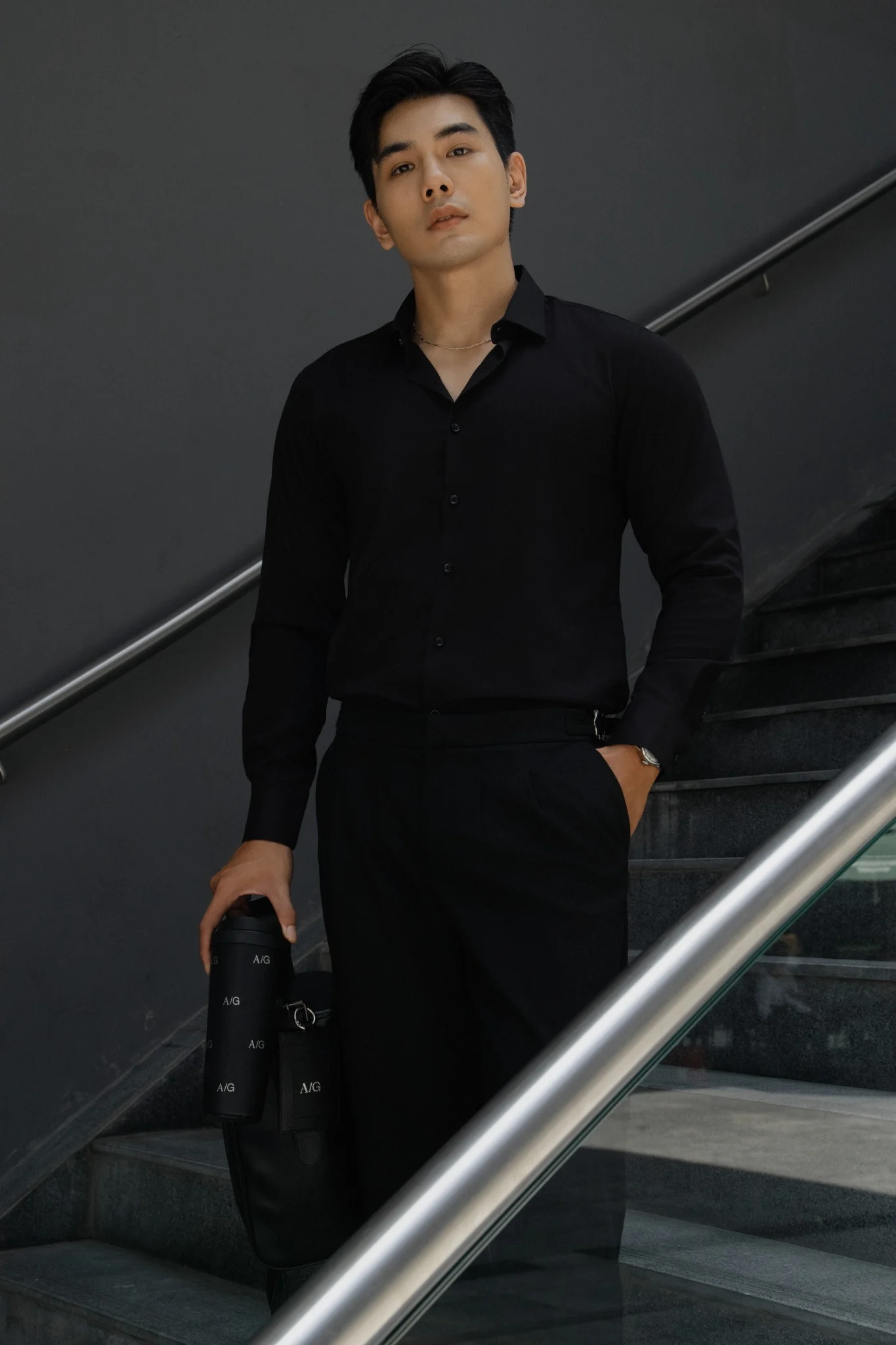  SOMI NAM 5851-SLIM FIT ĐEN 