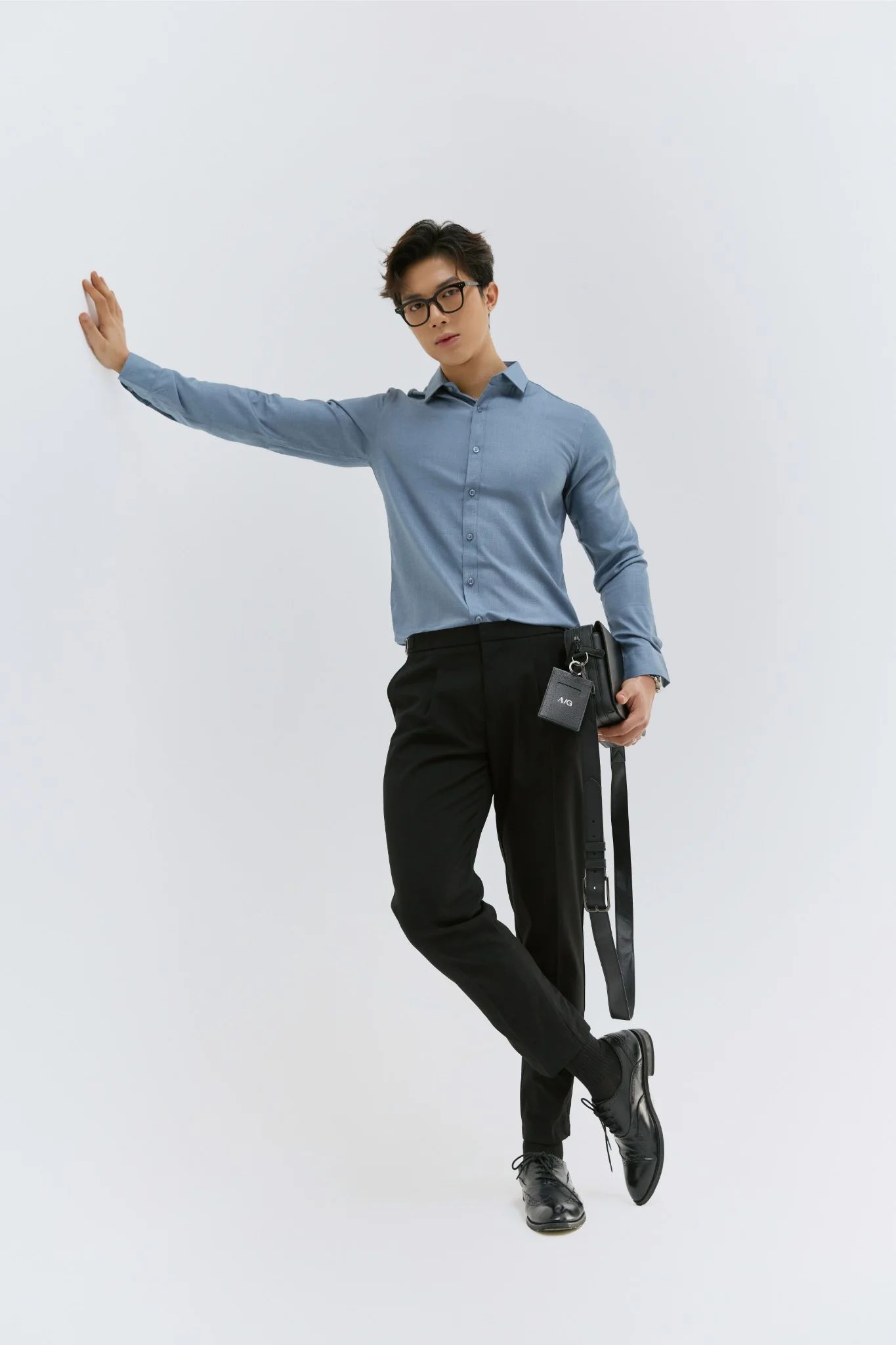  SOMI NAM 5851-SLIM FIT XANH LB 