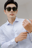  SOMI NAM 5877-TRẮNG CHỈ XANH 