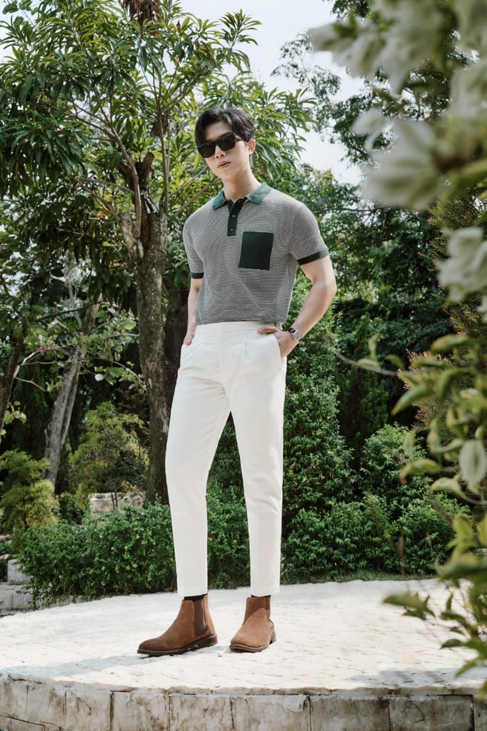  POLO NAM DỆT KIM 604-REGULAR FIT RÊU 