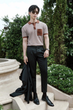  POLO NAM DỆT KIM 604-REGULAR FIT NÂU 