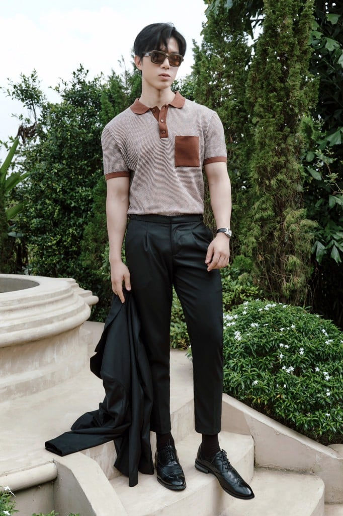  POLO NAM DỆT KIM 604-REGULAR FIT NÂU 