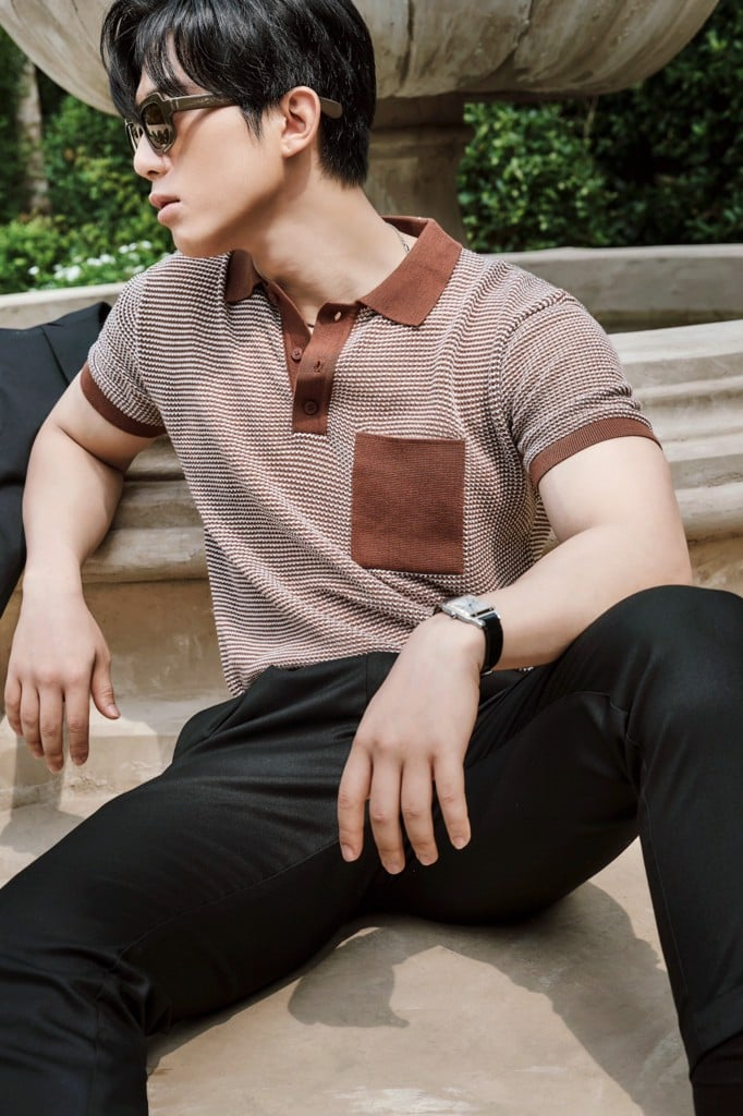  POLO NAM DỆT KIM 604-REGULAR FIT NÂU 