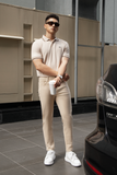  POLO NAM 6101-SLIM FIT KEM VIỀN NÂU 