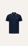  POLO NAM 6101-SLIM FIT XANH ĐEN VIỀN BÒ 