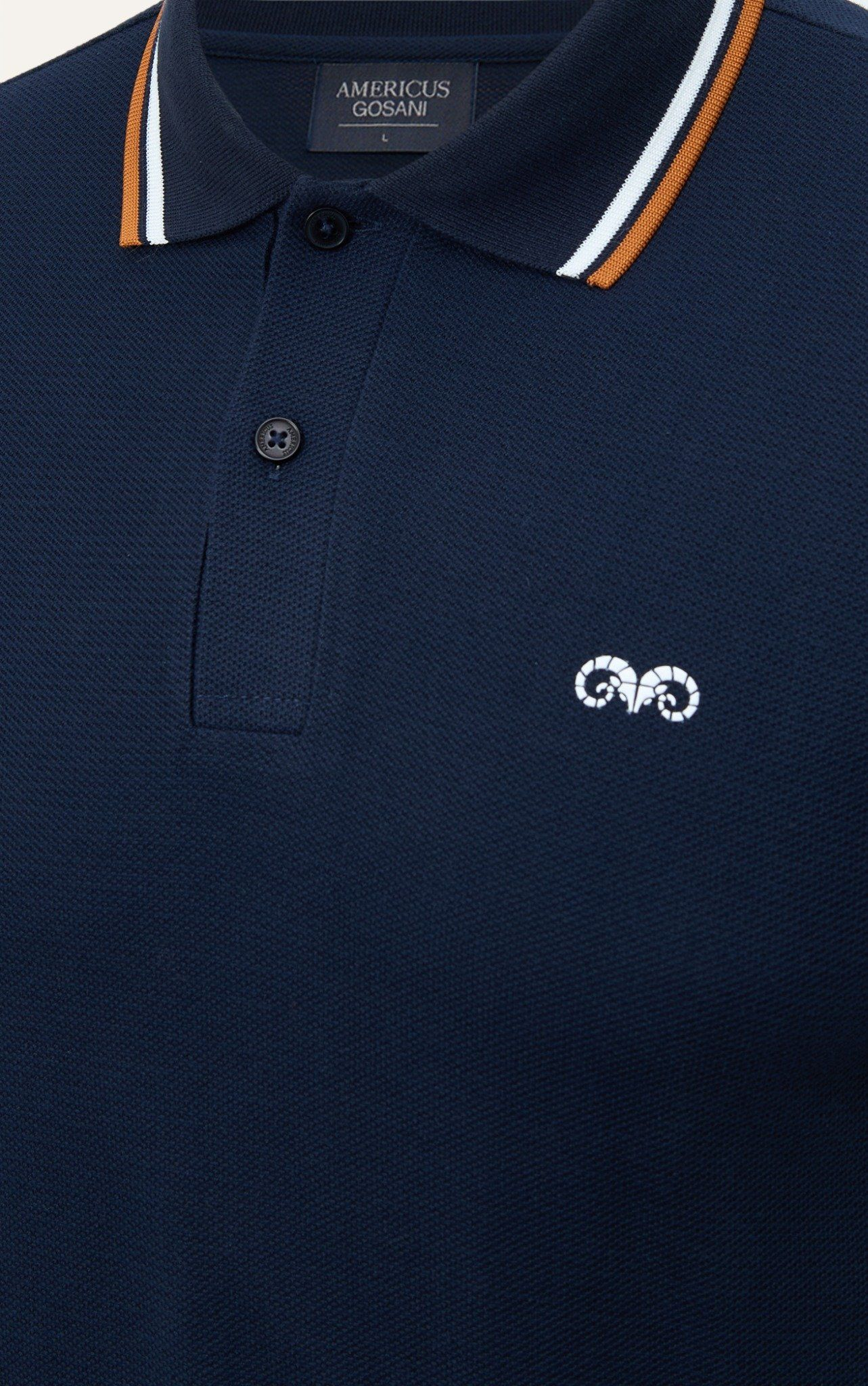  POLO NAM 6101-SLIM FIT XANH ĐEN VIỀN BÒ 