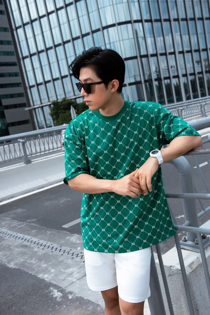  ÁO THUN NAM T662-XANH LÁ 