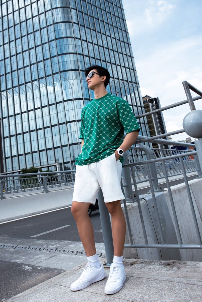  ÁO THUN NAM T662-XANH LÁ 