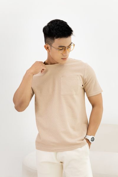  ÁO THUN NAM T663-REGULAR FIT KEM LỢT CÓ TÚI 