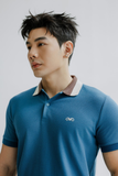  POLO NAM 880-XANH BIC CỔ KEM NÂU 