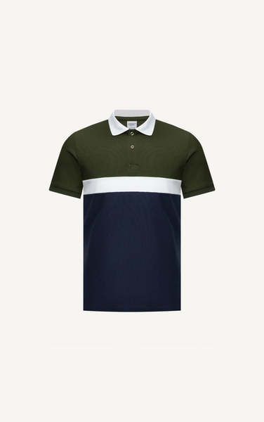  POLO NAM 8053-RÊU TRÊN-TRẮNG GIỮA 