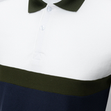  POLO NAM 8053-TRẮNG TRÊN-RÊU GIỮA 