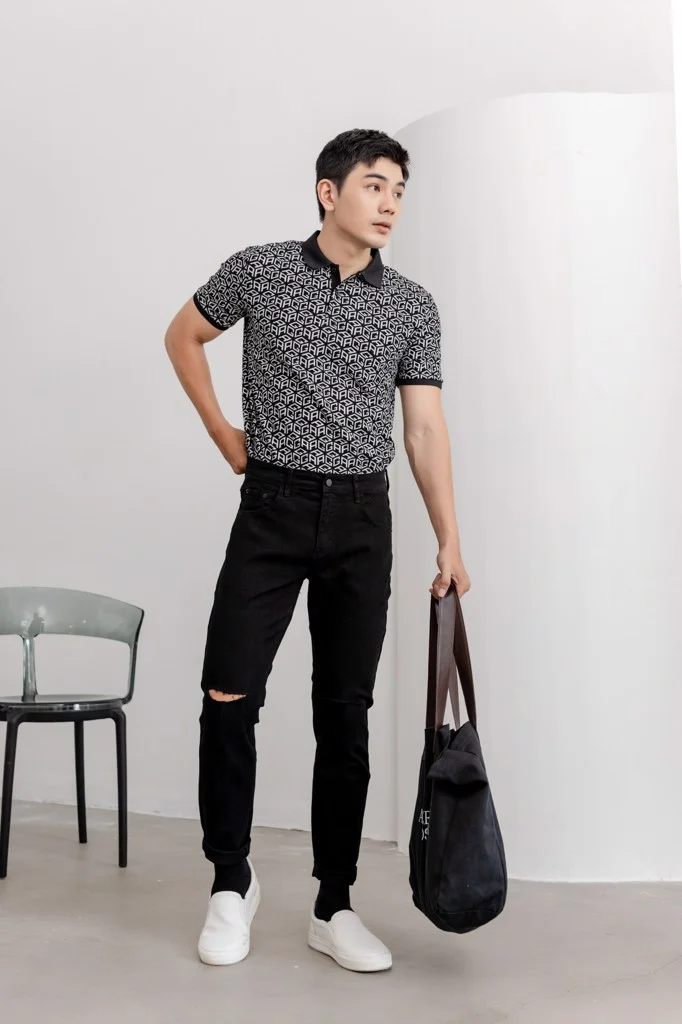  POLO NAM 8054-ĐEN 