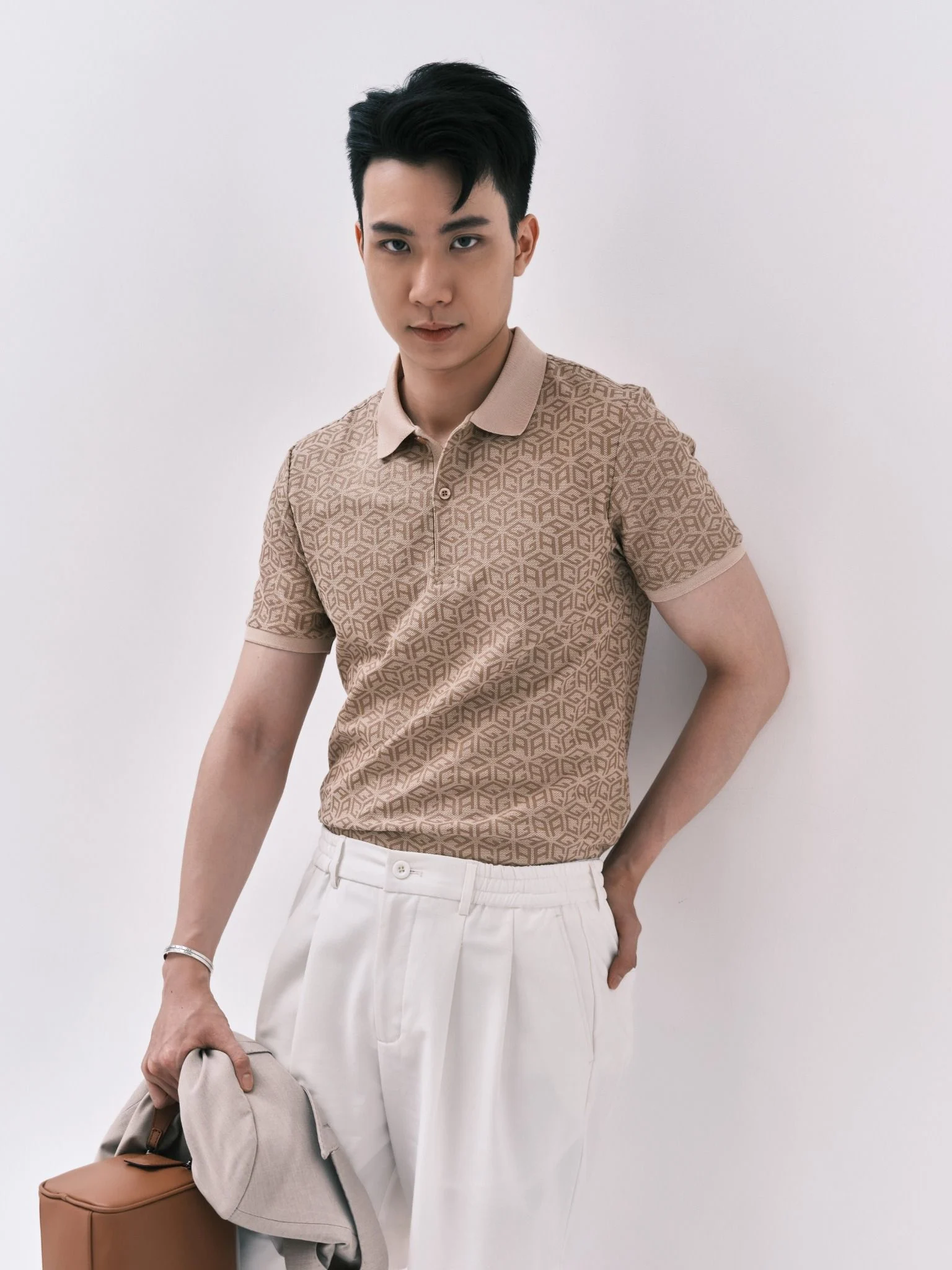  POLO NAM 8054-KEM ĐẬM BR 