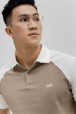  POLO NAM 8813-CAFE LBR TAY TRẮNG 