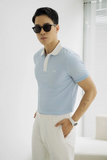  POLO NAM 8840-BIỂN CỔ NẸP TRẮNG 