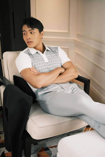  POLO NAM 8842-XÁM BÔNG TRẮNG 