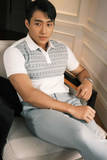  POLO NAM 8842-XÁM BÔNG TRẮNG 