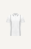  POLO NAM 8861-TRẮNG CHỈ ĐEN 