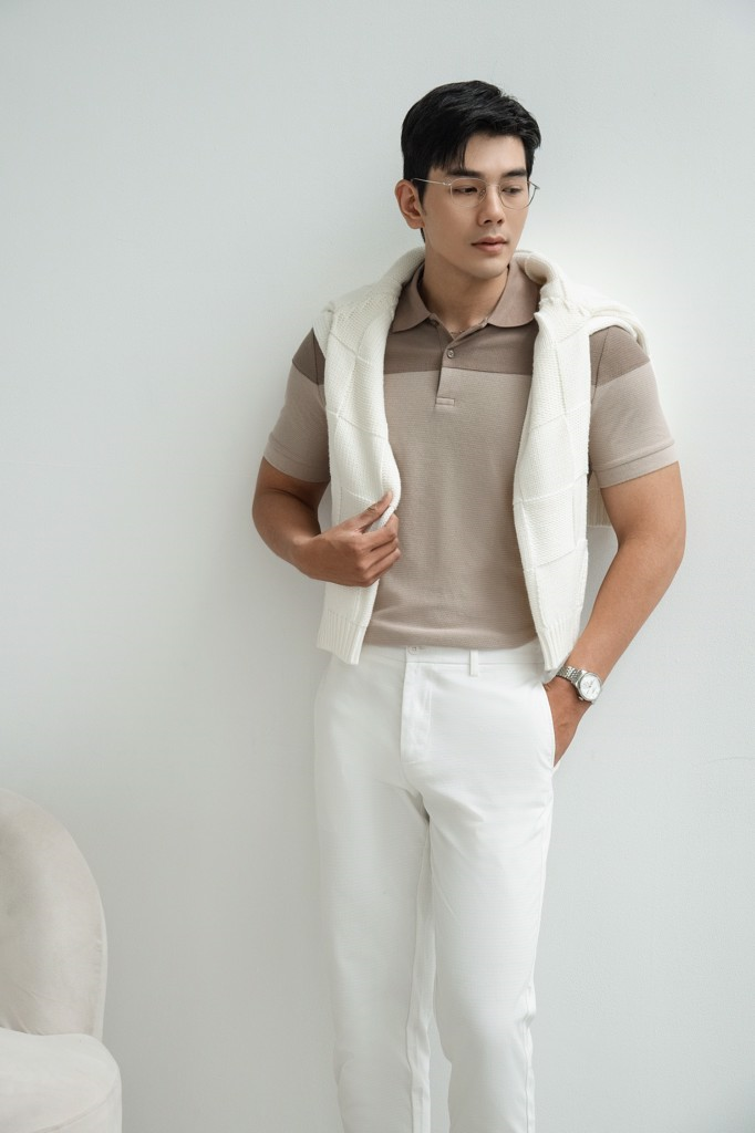  POLO NAM 8863-CỔ NÂU KEM THÂN 
