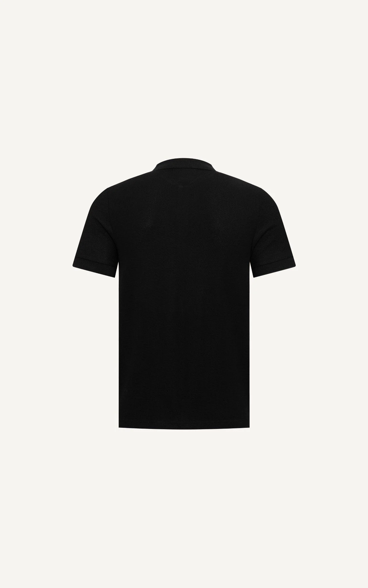  POLO NAM 8865-SLIM FIT ĐEN GÓC CỔ KEM 