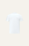  POLO NAM 8865-SLIM FIT TRẮNG GÓC CỔ XÁM 