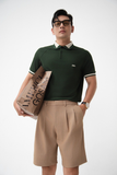  POLO NAM 8868-RÊU-KEM CỔ TAY 