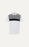  POLO NAM 8871-TRẮNG MẢN XÁM 