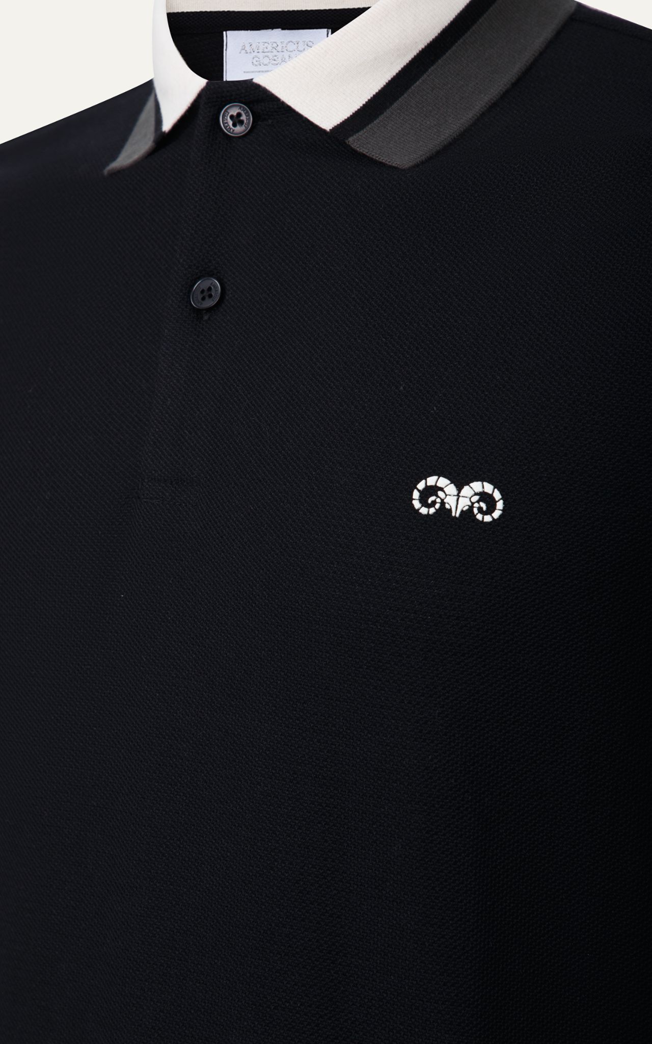  POLO NAM 8879-ĐEN CỔ RÊU KEM 