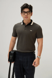  POLO NAM 8879-RÊU CỔ KEM ĐEN 