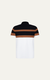  POLO NAM 8883-SLIM FIT TRẮNG PHỐI ĐEN NÂU 