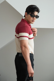 POLO NAM 8886-SLIM FIT KEM-ĐỎ ĐÔ 