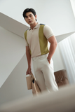  POLO NAM 8888-SLIM FIT KEM DY XANH BƠ 