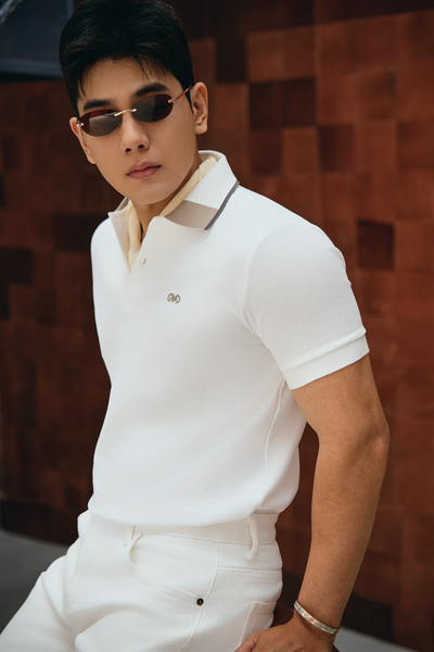  POLO NAM 8901-SLIM FIT GÓC CỔ KEM 