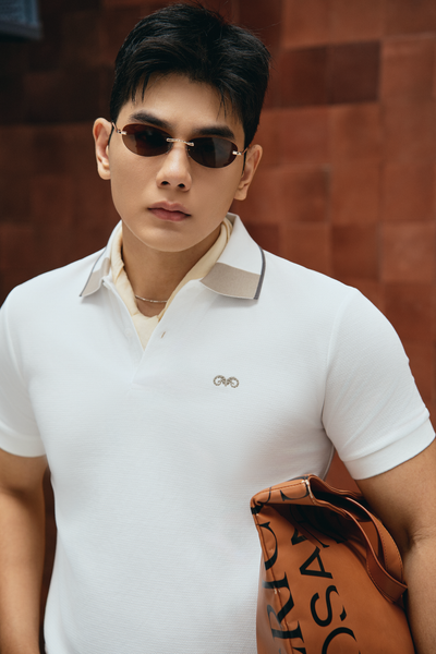  POLO NAM 8901-SLIM FIT GÓC CỔ KEM 