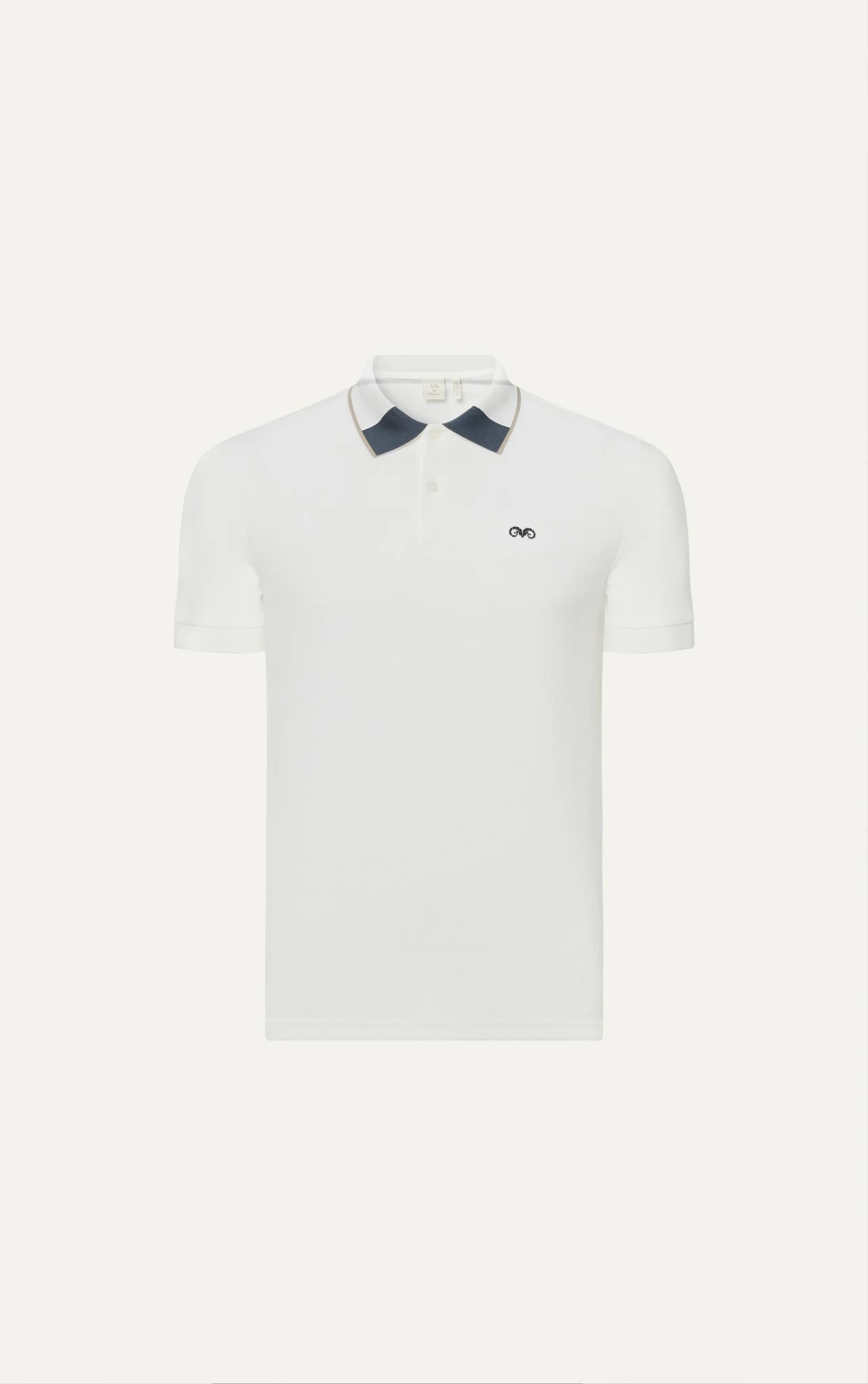  POLO NAM 8901-SLIM FIT GÓC CỔ XÁM 