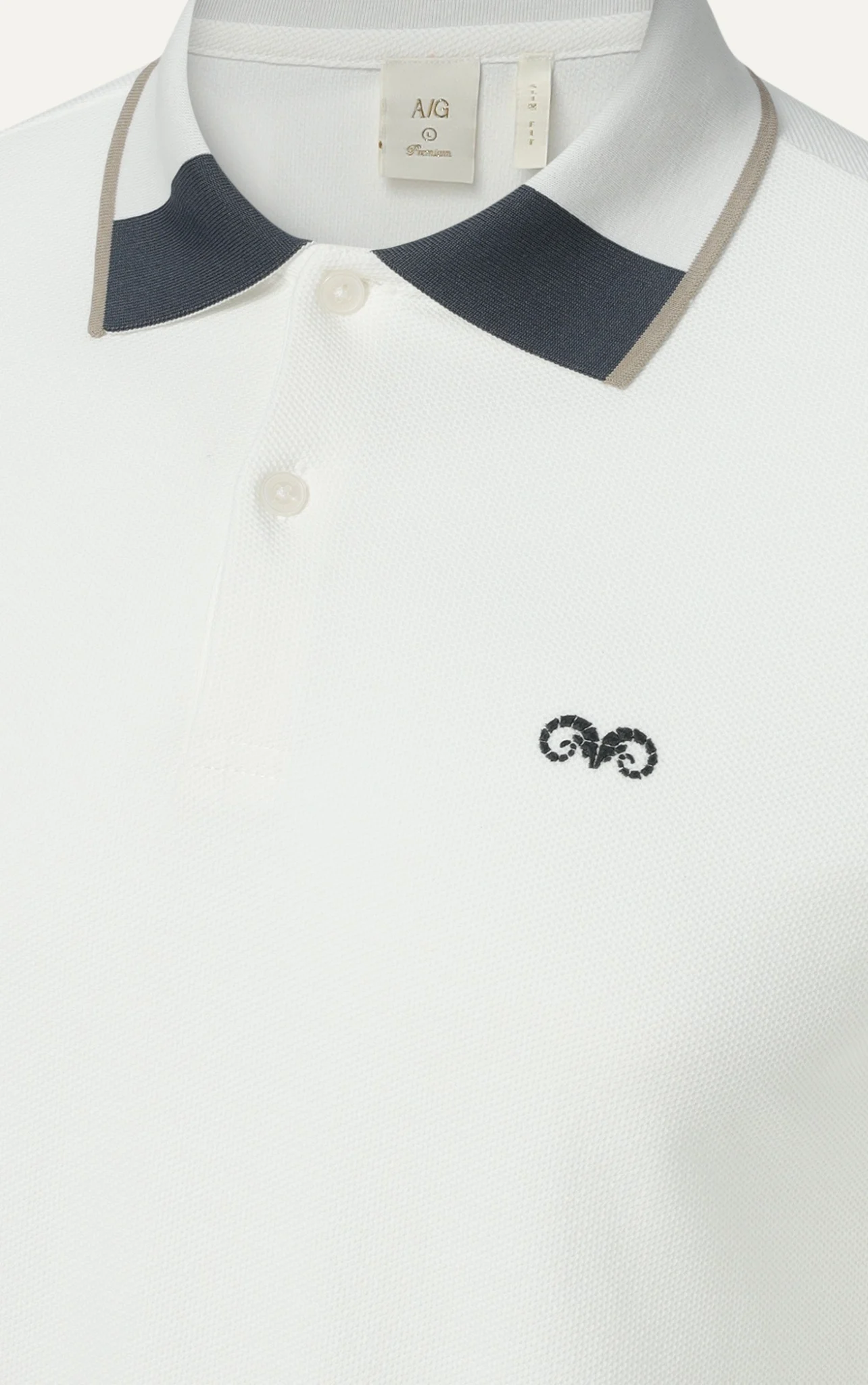  POLO NAM 8901-SLIM FIT GÓC CỔ XÁM 