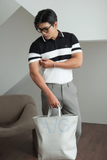  POLO NAM 8891-SLIM FIT TRẮNG F ĐEN 