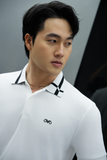  POLO NAM 8897-SLIM FIT TRẮNG CỔ CHỮ THẬP 