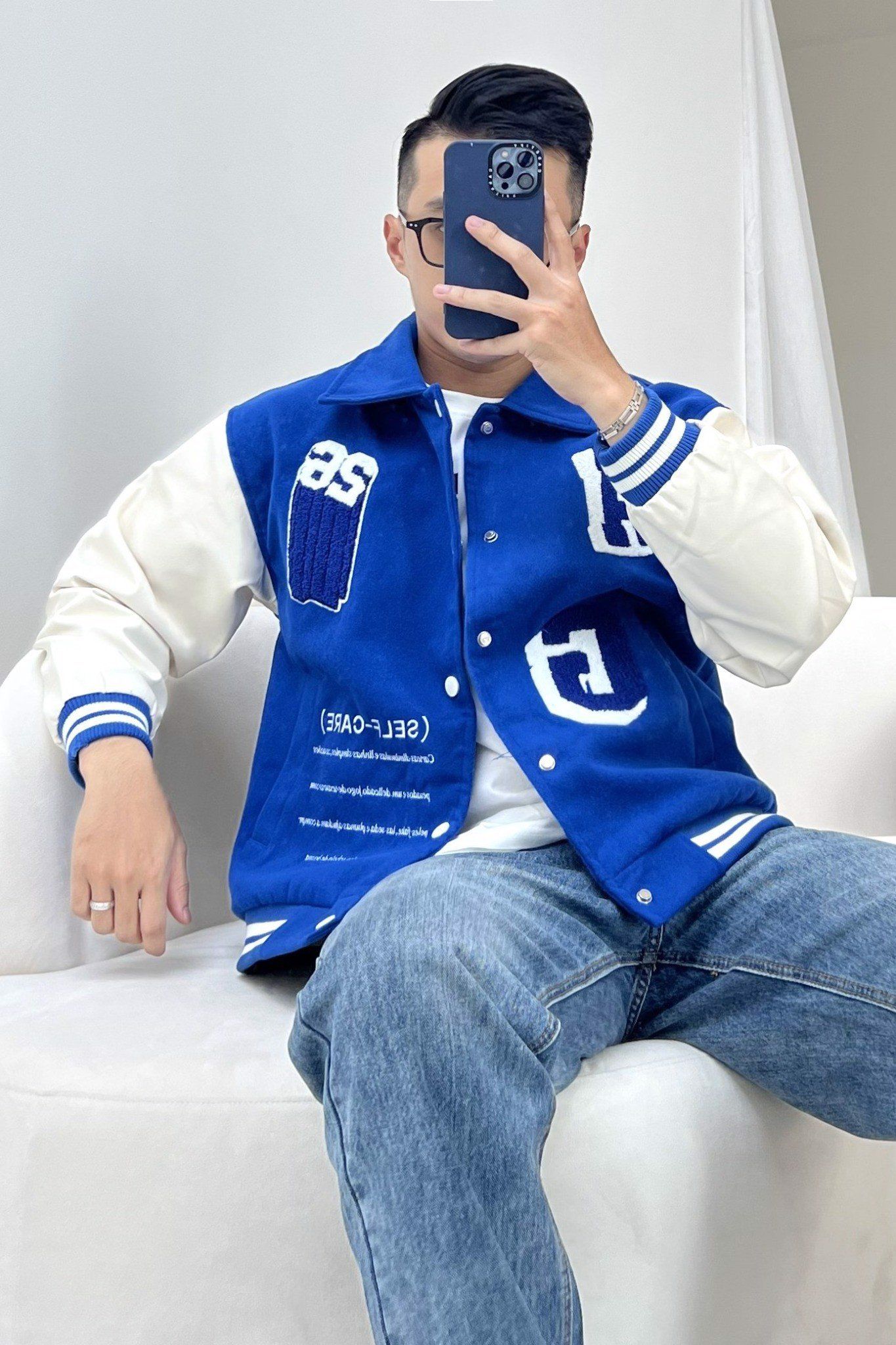  KHOÁC NAM 3809-XANH DƯƠNG 