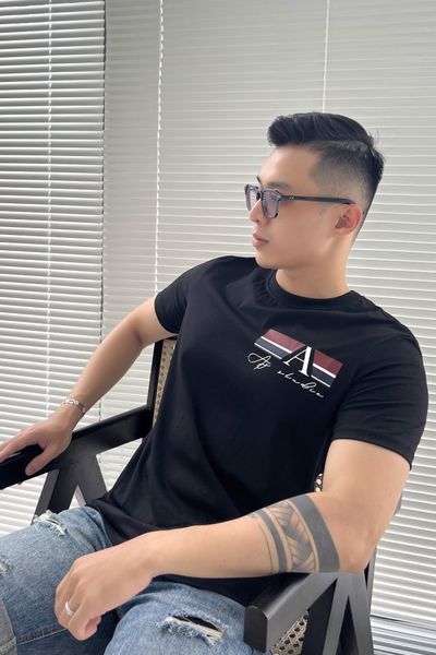  ÁO THUN NAM B147-ĐEN 