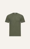 ÁO THUN NAM T663-REGULAR FIT RÊU LỢT CÓ TÚI 